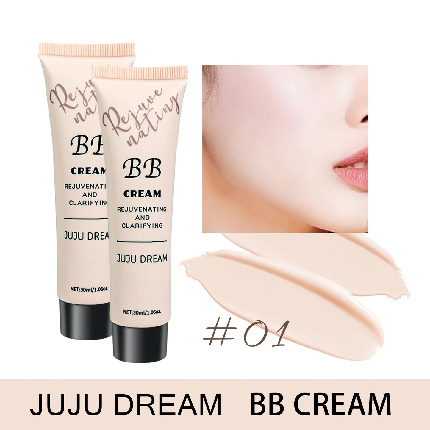 BB Cream Líquida – Hidratante, Control de Grasa y Larga Duraciónr