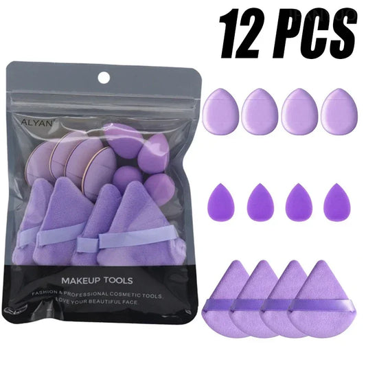 Set de 12 Esponjas Cosméticas – Multicolor, Suaves y Versátiles