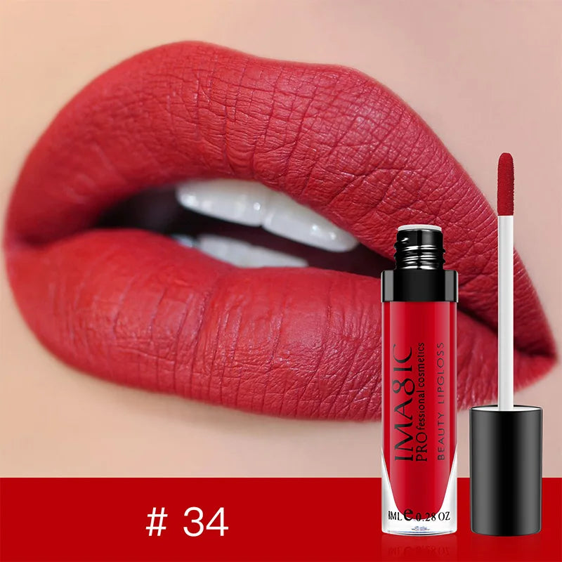 IMAGIC Labiales Mate 28 Colores – Larga Duración y Resistente al Agua