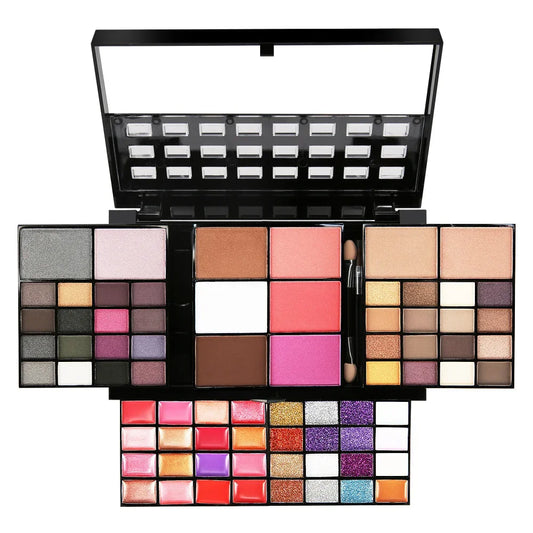 Set de Maquillaje 74 Colores – Sombras, Labiales y Correctores