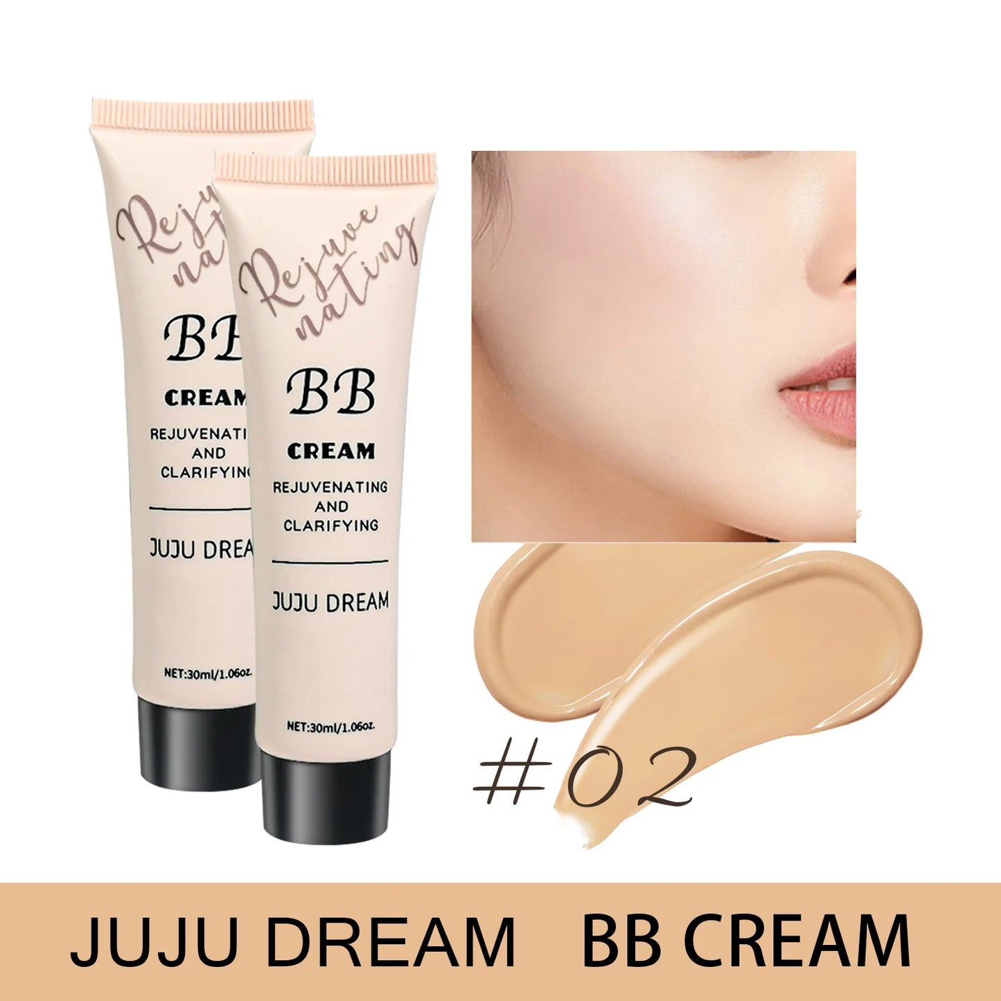BB Cream Líquida – Hidratante, Control de Grasa y Larga Duraciónr