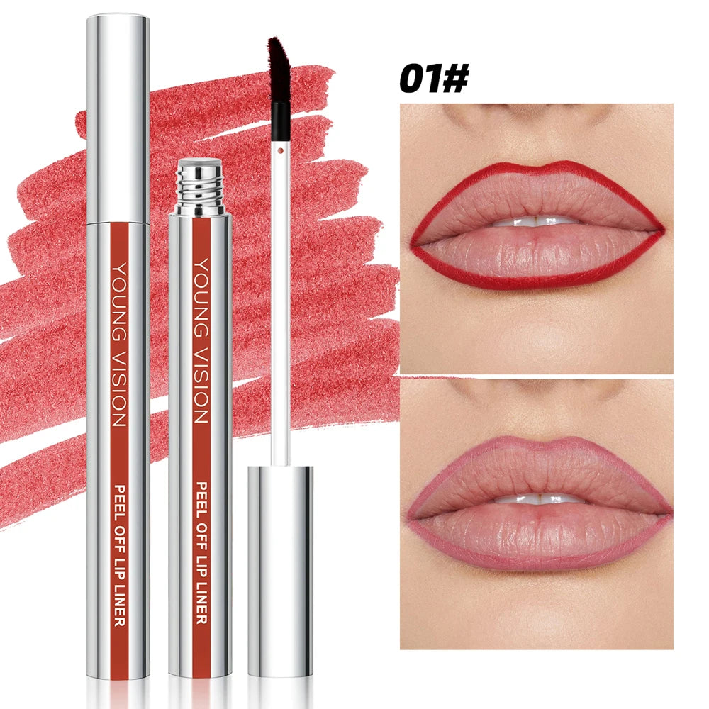 Delineador de Labios Peel-Off OUNG VISION – 3 Colores, Mate y Resistente
