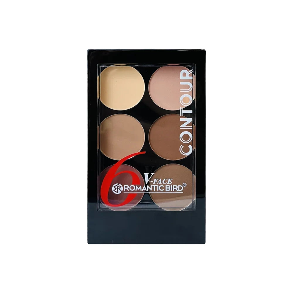 Paleta de Polvos Contorno e Iluminador 6 Colores
