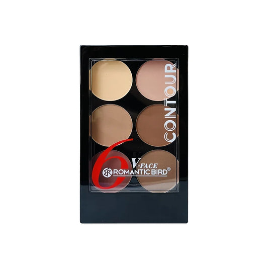 Paleta de Polvos Contorno e Iluminador 6 Colores
