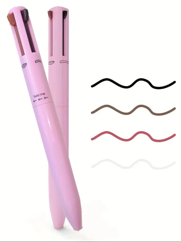 Lápiz Multifunción 4 en 1 – Labios, Ojos y Cejas