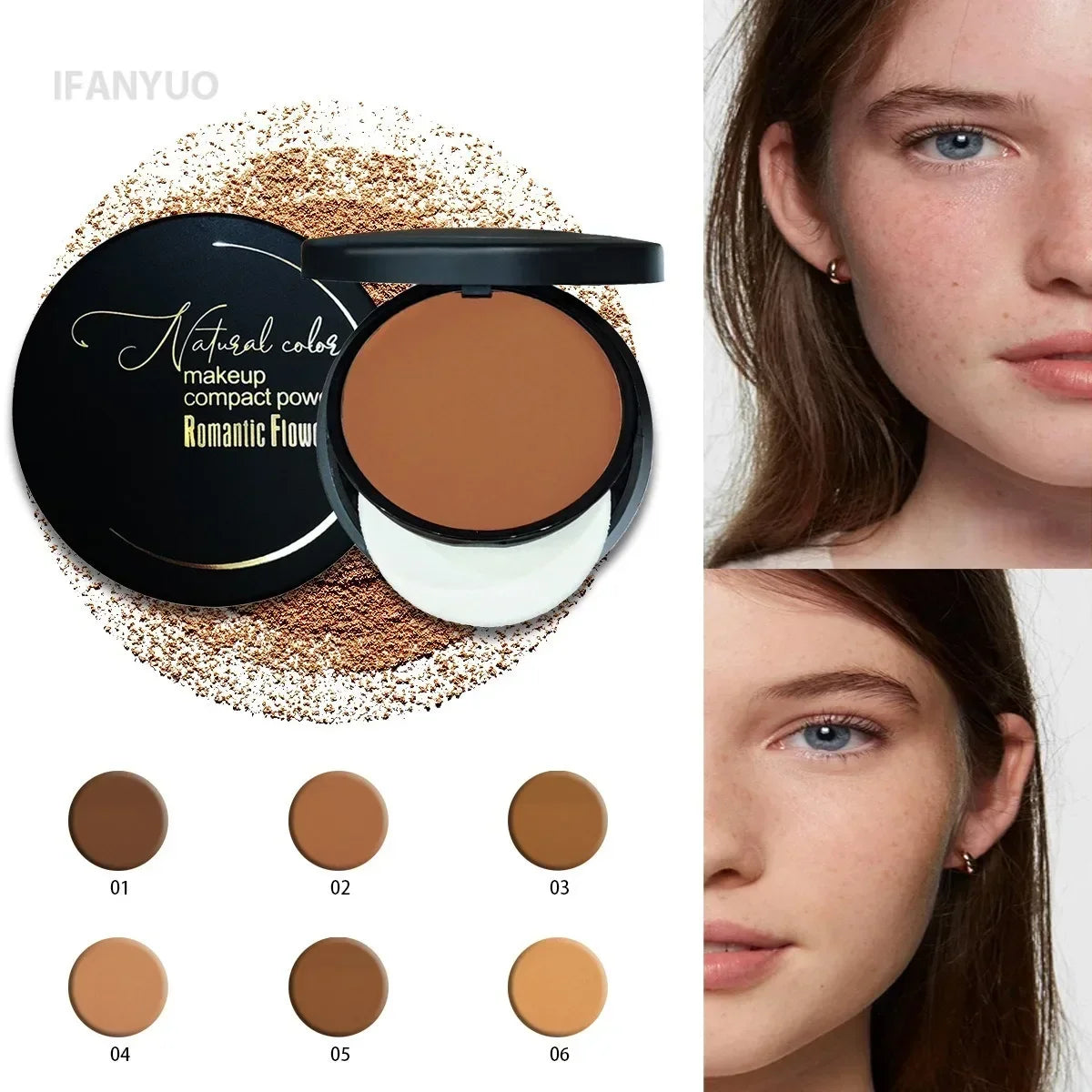 Polvo Bronceador Wheat – Piel Oscura, Acabado Mate y Resistente