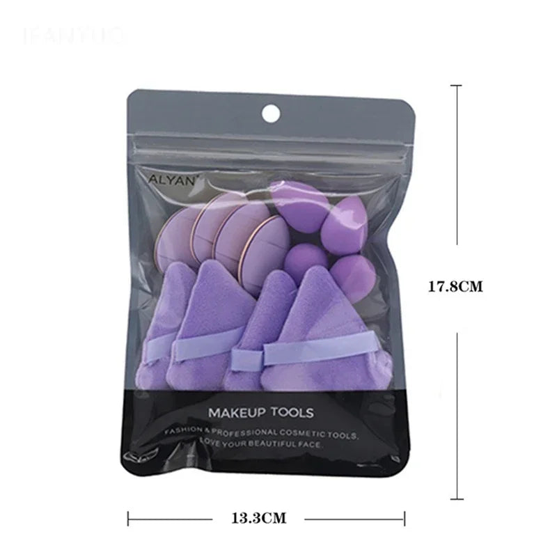 Set de 12 Esponjas Cosméticas – Multicolor, Suaves y Versátiles