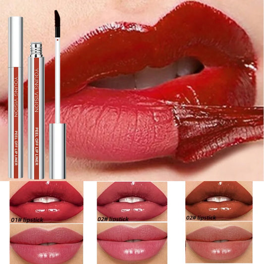 Delineador de Labios Peel-Off OUNG VISION – 3 Colores, Mate y Resistente