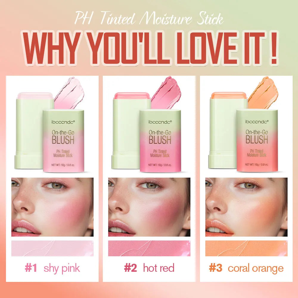 PixiBlush Stick 3 en 1 – Cambio de Temperatura, Mejillas y Labios