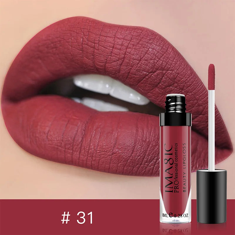 IMAGIC Labiales Mate 28 Colores – Larga Duración y Resistente al Agua