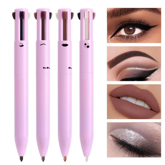 Lápiz Multifunción 4 en 1 – Labios, Ojos y Cejas