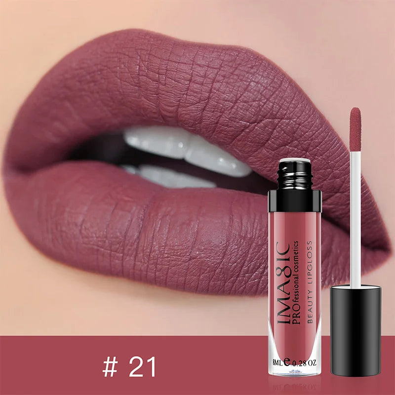 IMAGIC Labiales Mate 28 Colores – Larga Duración y Resistente al Agua