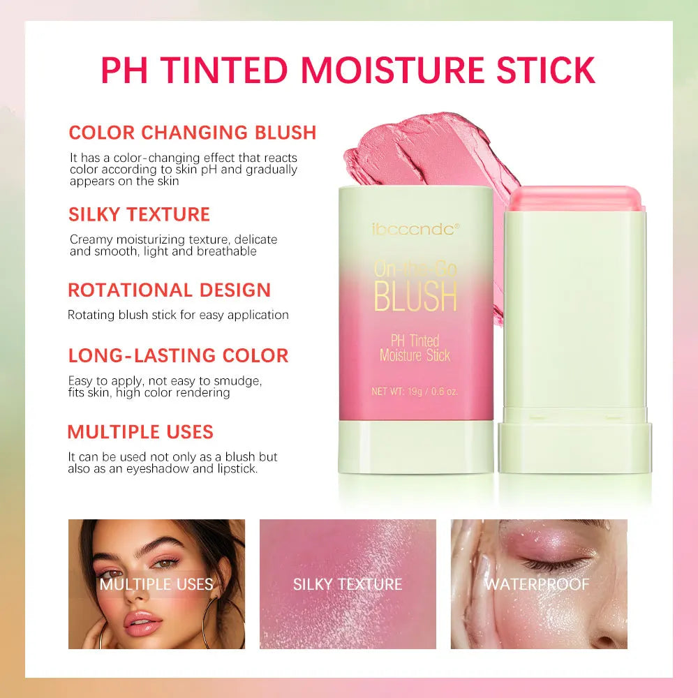 PixiBlush Stick 3 en 1 – Cambio de Temperatura, Mejillas y Labios